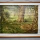 Vintage linen school chart – In the forest (M.A. Koekkoek)