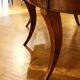 Italian Empire Style Oval Cherrywood and Ebony Dining Room Table, 19th Century