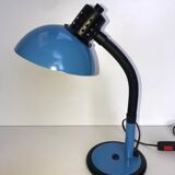 Lampe de bureau bleue et noire