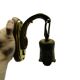 Eclectic wall sconce, golden brass, beech, Germany, 1930s.