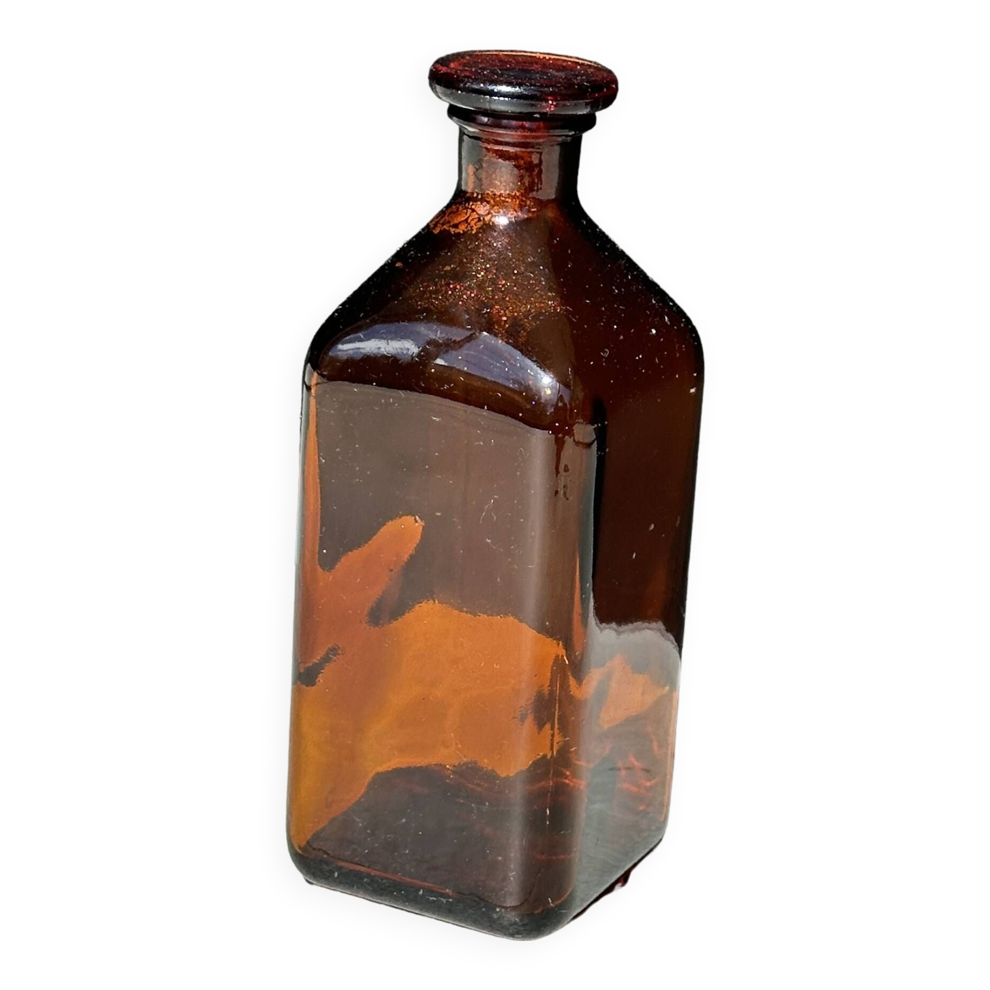 Amber glass carafe - stopper