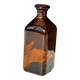 Amber glass carafe - stopper