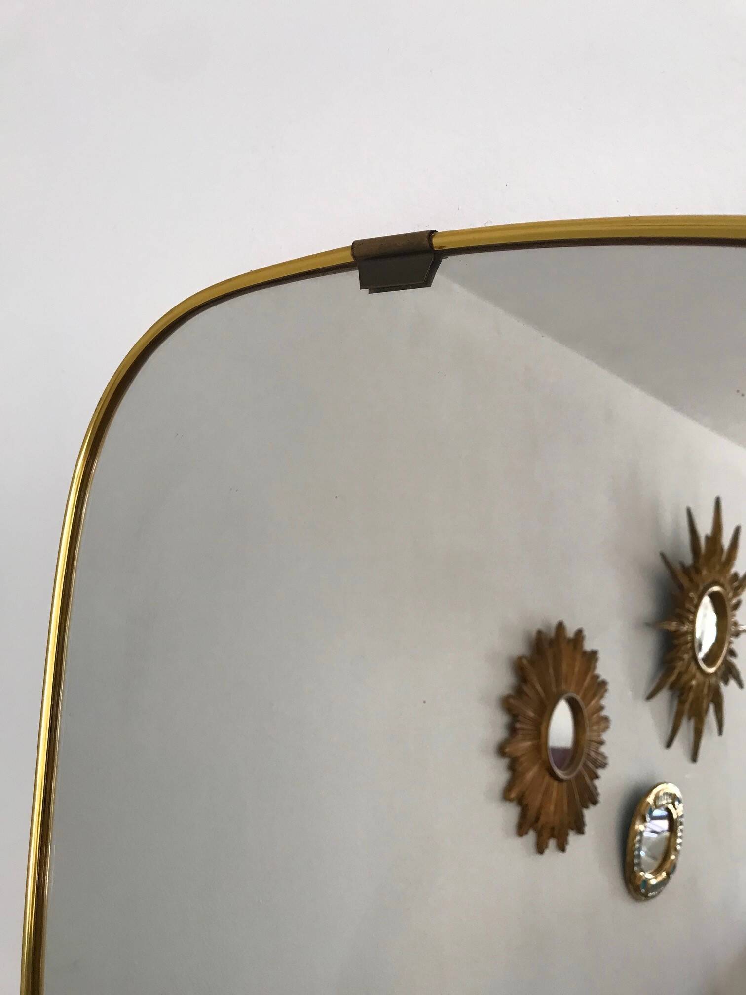 Vintage free form mirror by Schön Form Germany 60s