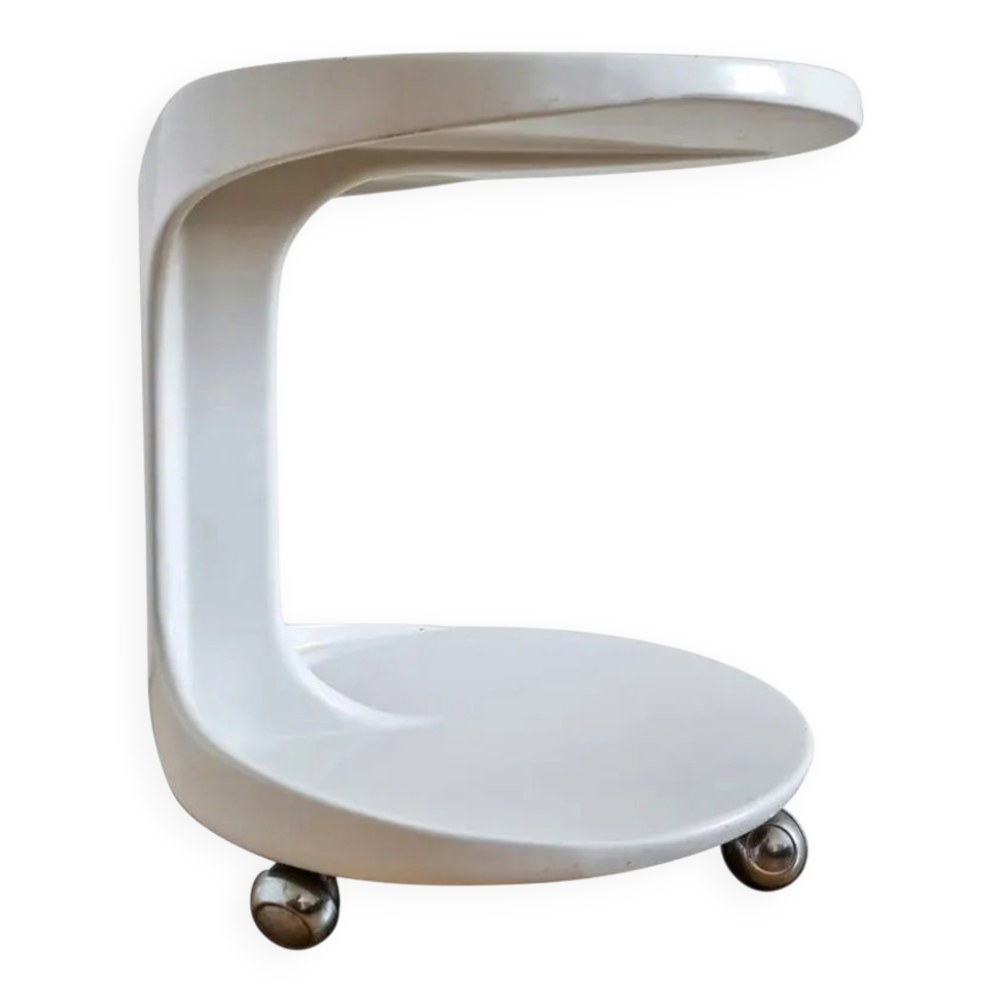 Midcentury Rare Side or Serving Table, Space Age Style, Italy, 1970s