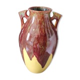 Yellow ceramic vase