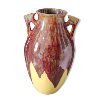 Yellow ceramic vase