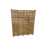 Large antique workshop cabinet with 44 drawers – patinated wood