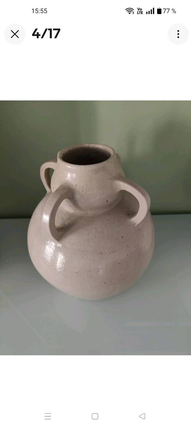 Betzy augeron (1882-1976) large ceramic vase / glazed stoneware 1930 lol-