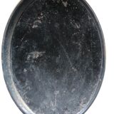 Plateau in plate painted while debut 19th