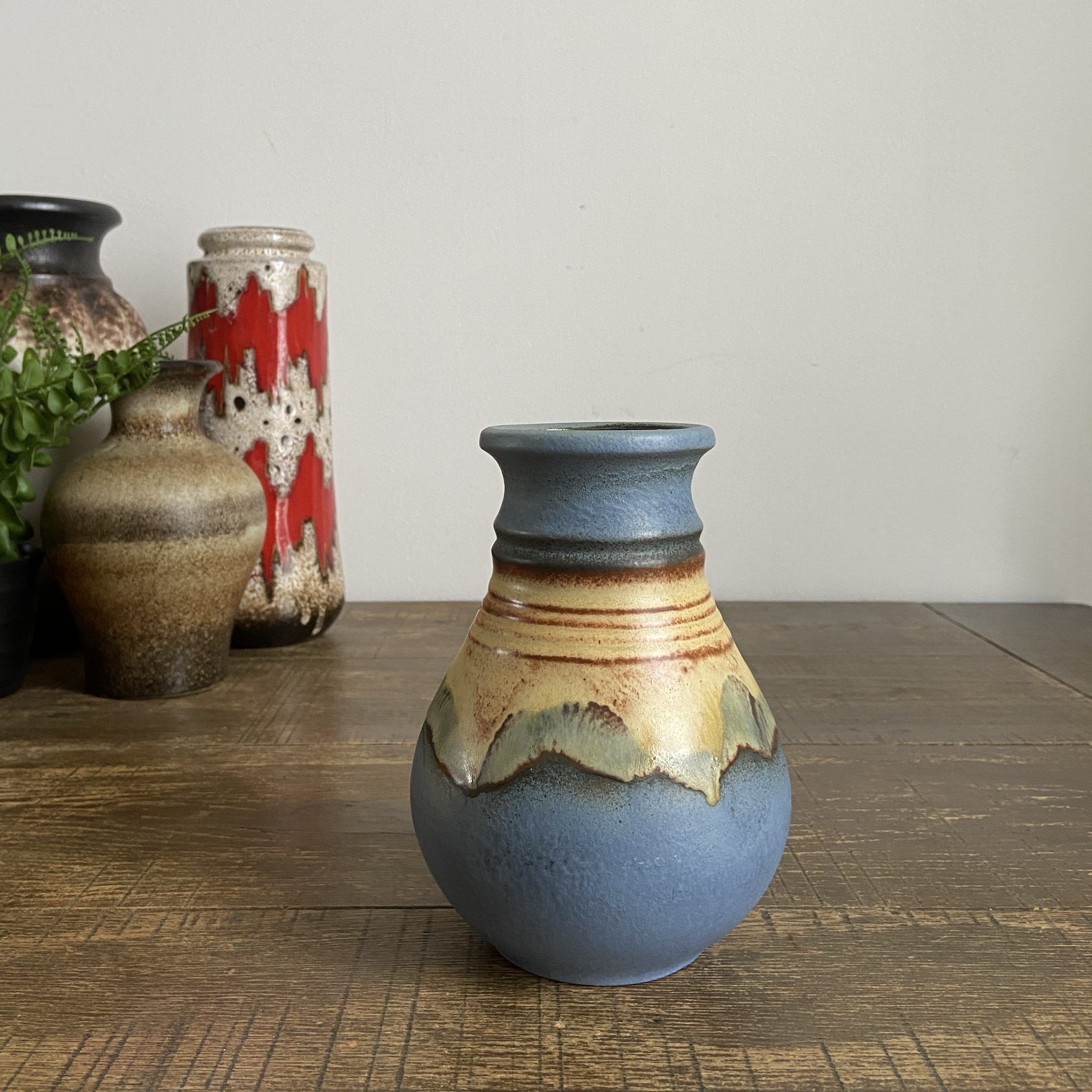 Blue west germany vase