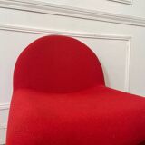 Vintage wool fireside chair