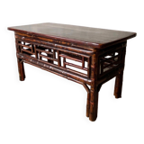 Table basse en bambou