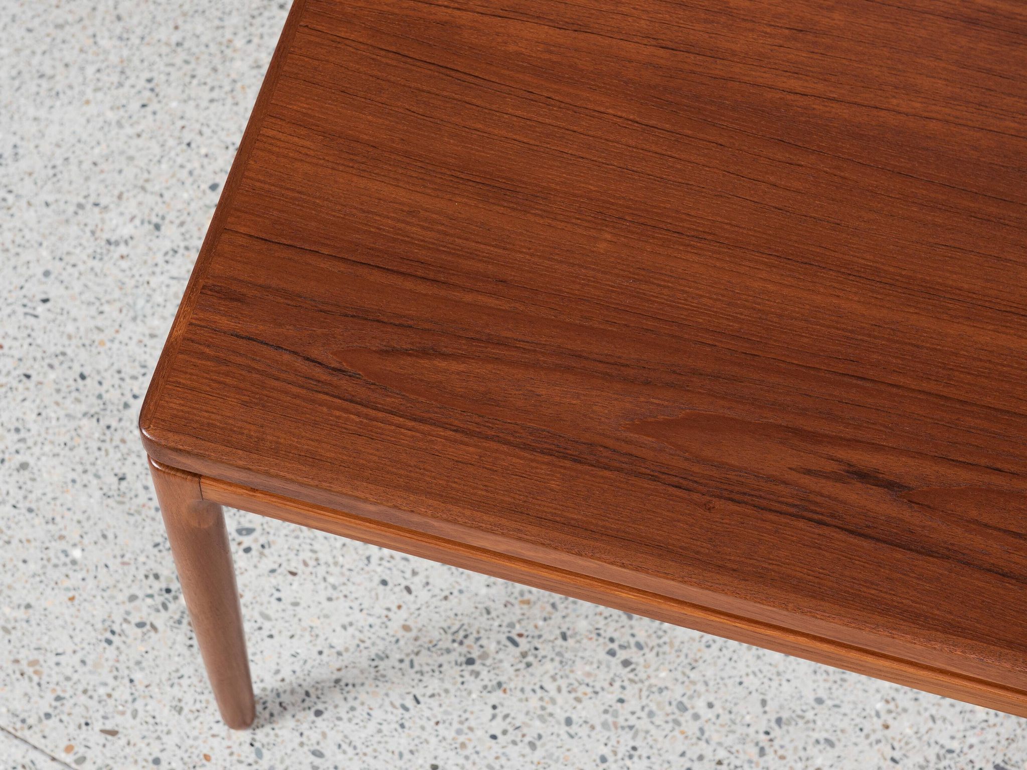 Midcentury Danish smaller dining table in teak by Christian Linneberg 1960s