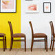 Série de 4 chaises scandinaves vintage