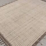 Ivory grey wool rug 150/250cm