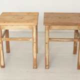 Set of 2 antique stools