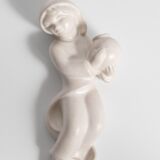 White Sconce with Boy Motif by Marianne Starck for Michael Andersen & Son