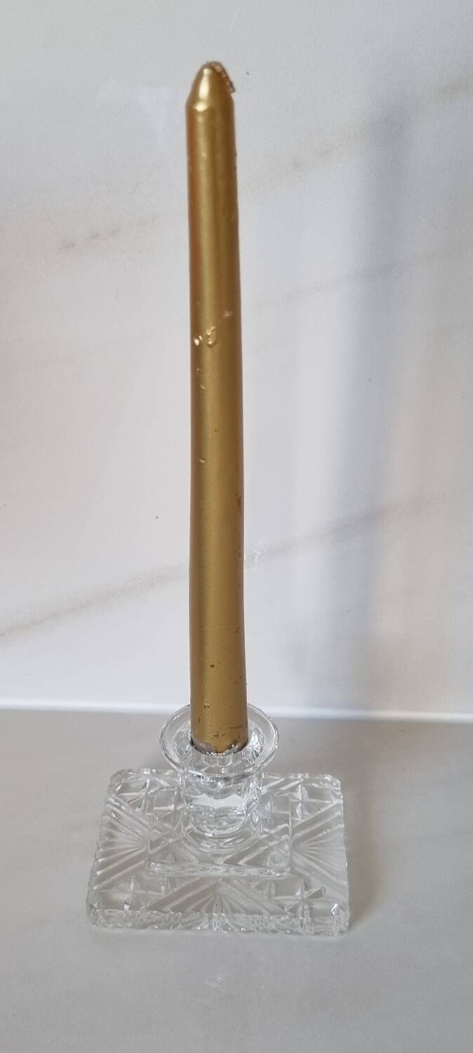 Crystal candle holder