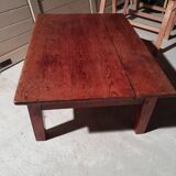 Old patinated coffee table
