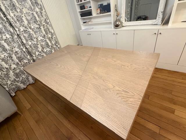 Rochebobois - dining table - with extensions L. 180 x H. 74 x D. 105 cm