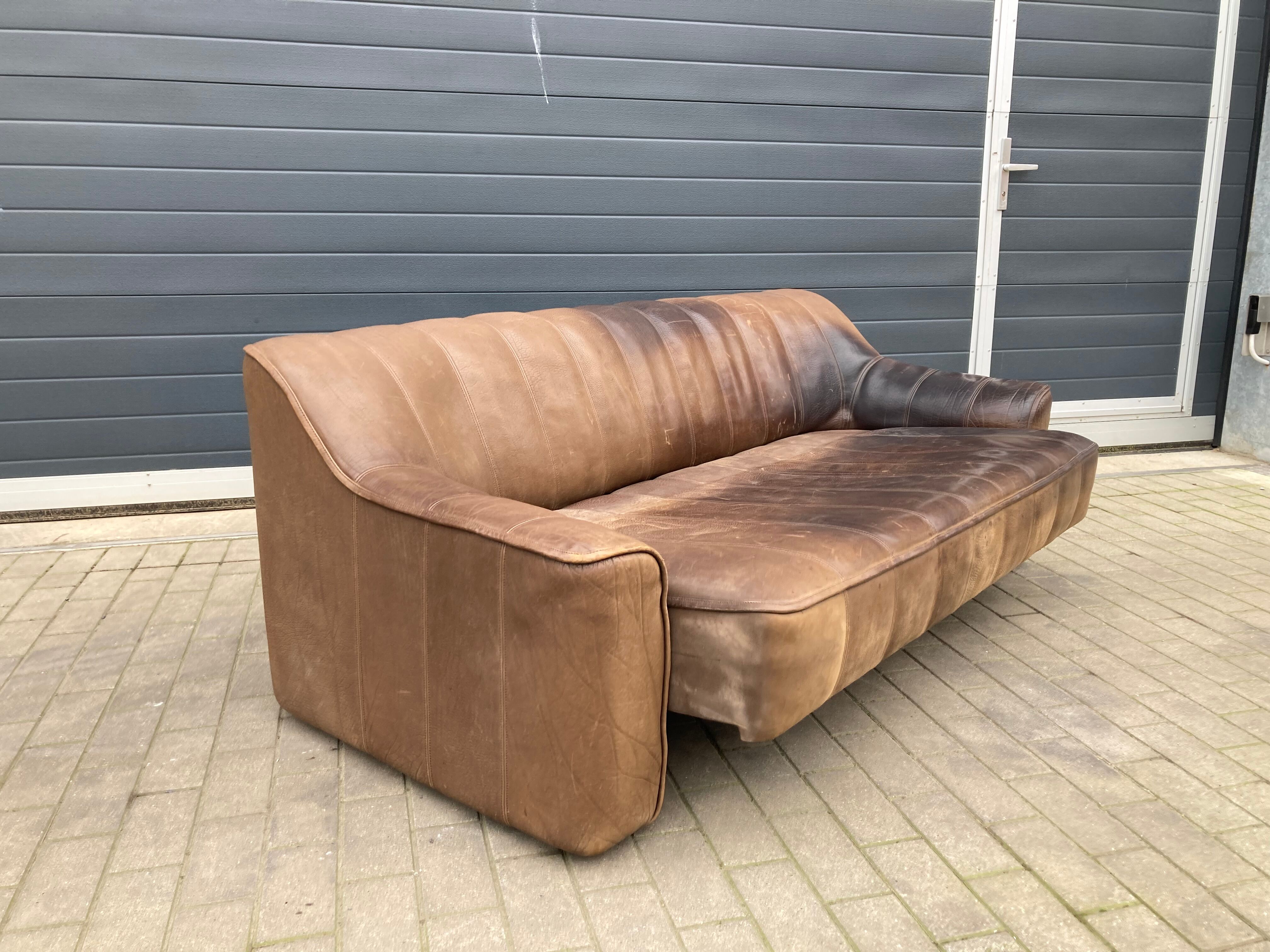 De Sede Ds44 3-seater Buffalo leather NECK 5mm