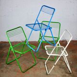 Series of 4 Ted Net chairs, by Niels Gammelgaard