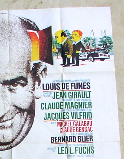 Poster cinema "jo" 1971 Louis de Funes