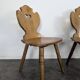 Set of 4 Savoyard mountain chairs