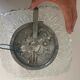 Chisled glass ceiling light