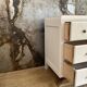 Chest of drawers in oak feet mustache