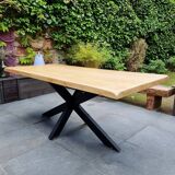 Dining table solid oak feet mikado