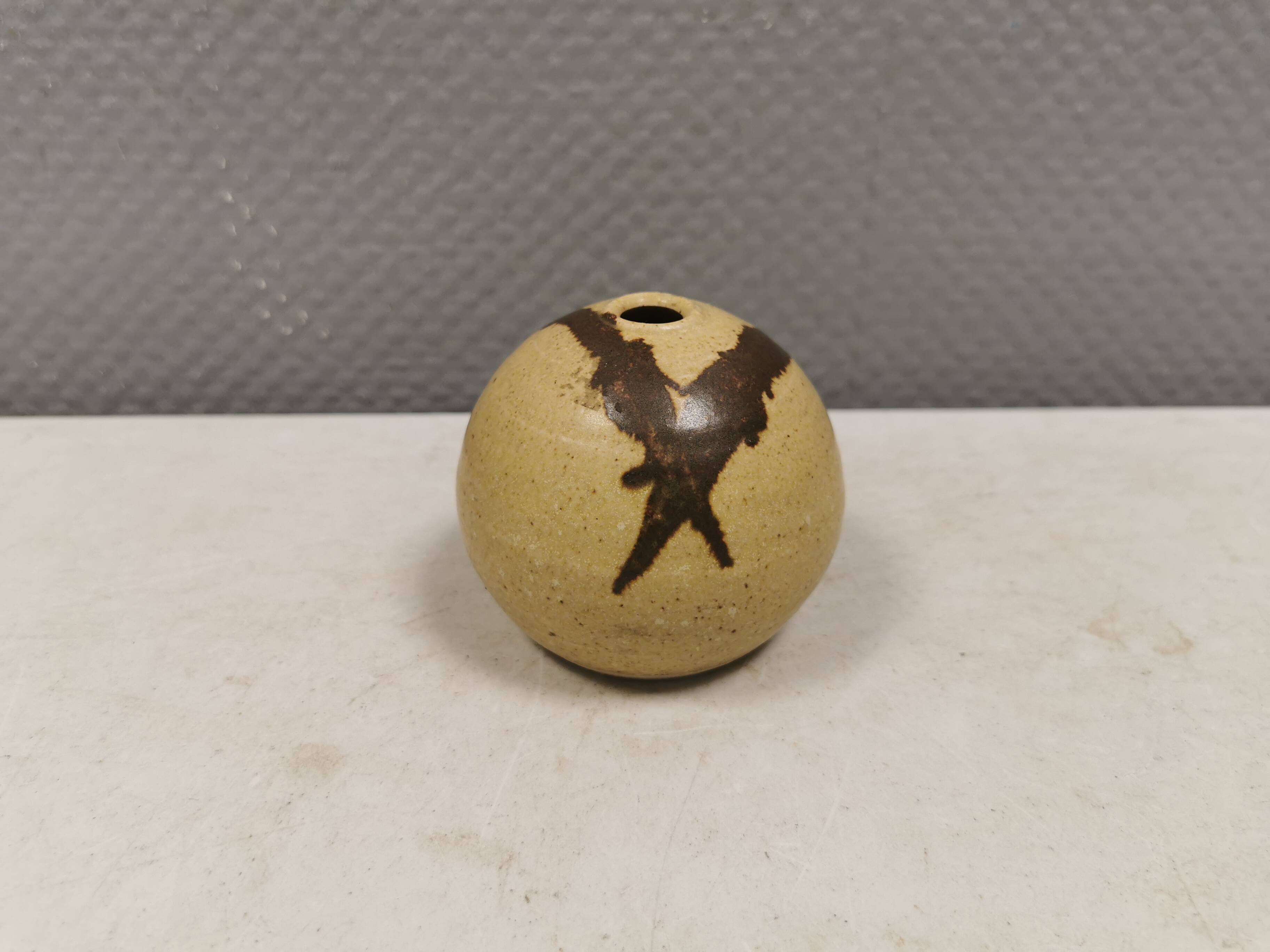 Miniature ceramic vase from the 1970s-1980s, Denmark.