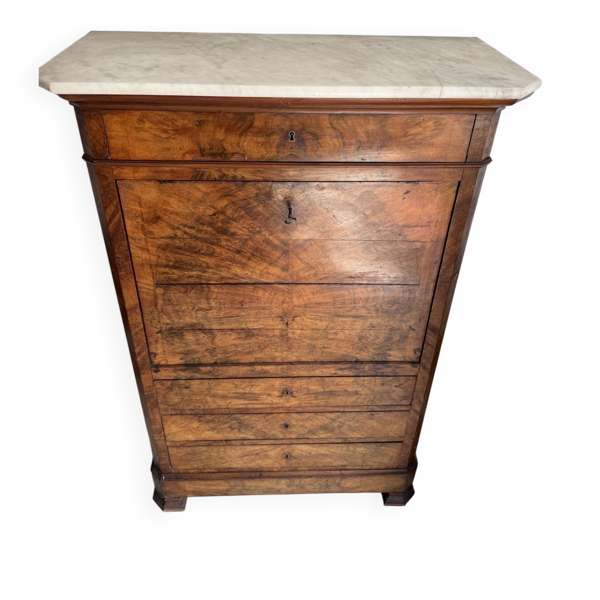 Secretaire, Louis, philippe, ronce de noyer