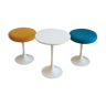 Tulip side table with two base stool by Maurice Burke for Arkana