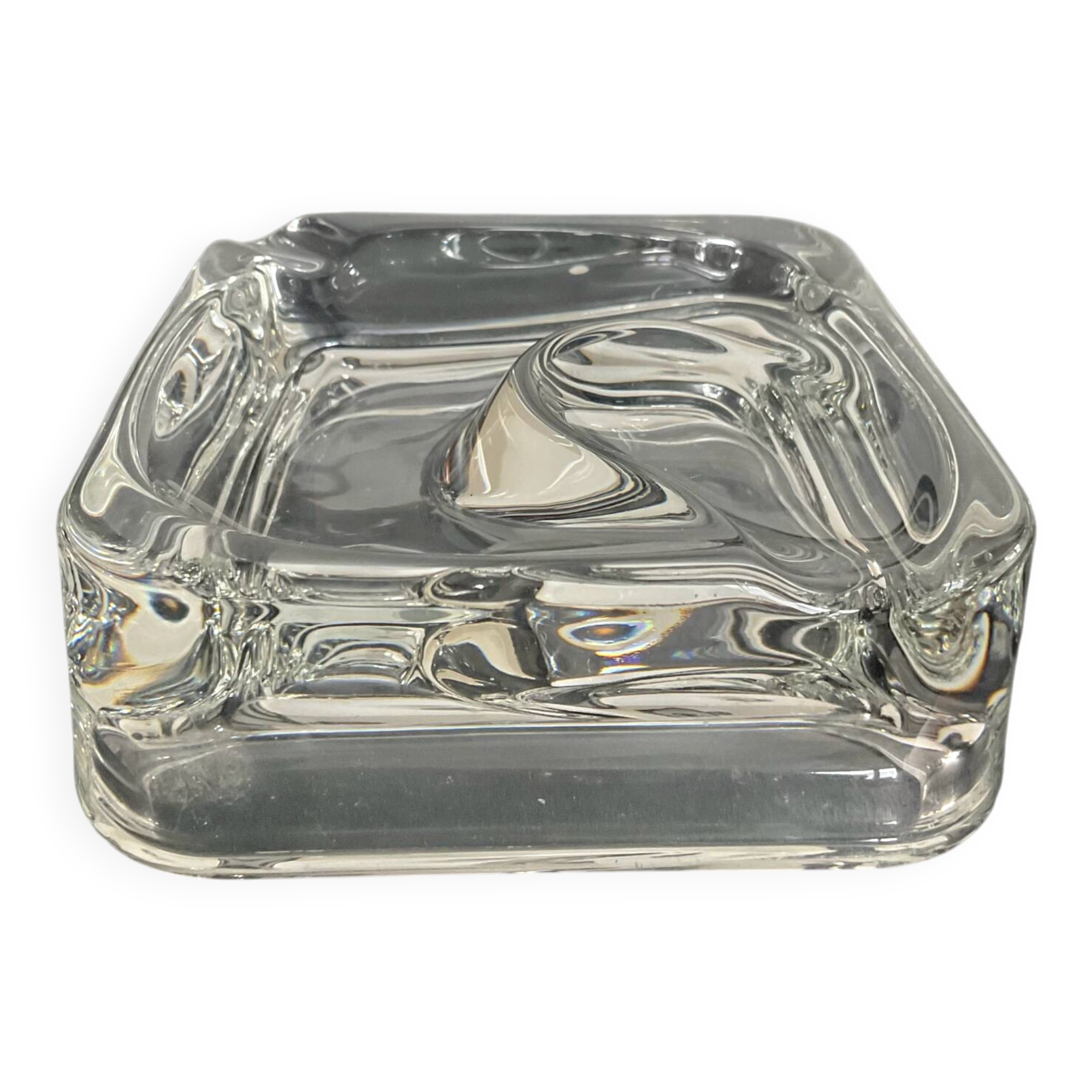 Vintage moulded glass catchall