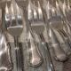12 silver-plated metal cake forks by Ercuis Valencay silversmiths