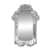 Italian Venetian Murano Floral Wall Mirror