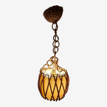 Rattan suspension by Louis Sognot