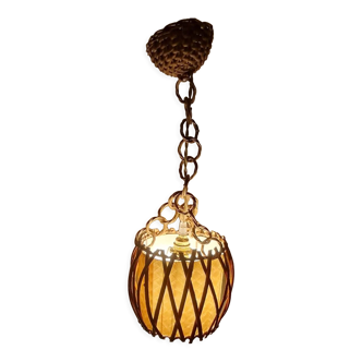 Rattan suspension by Louis Sognot