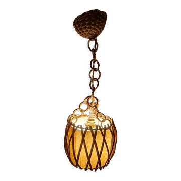 Rattan suspension by Louis Sognot