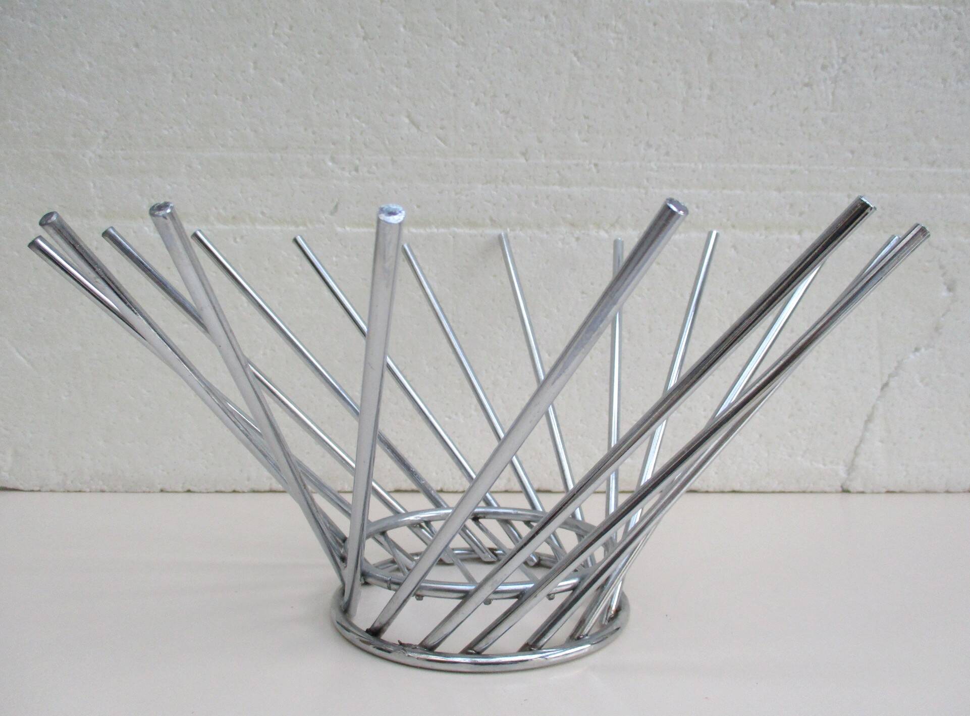 Fruit bowl, metal basket