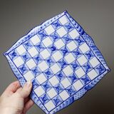 Rare and unique Gzhel porcelain travel chess set by Yuri Garanin