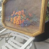 Still life bouquet of flowers, oil on wood by Lillie Honnorat