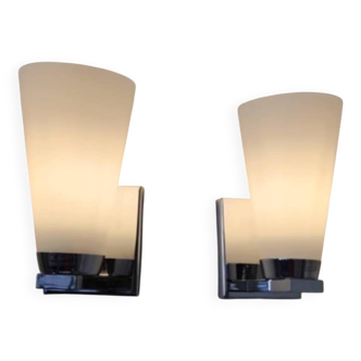 Pair of 70s-80s wall lights