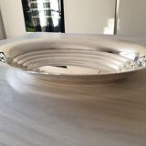 Silver metal vegetable dish