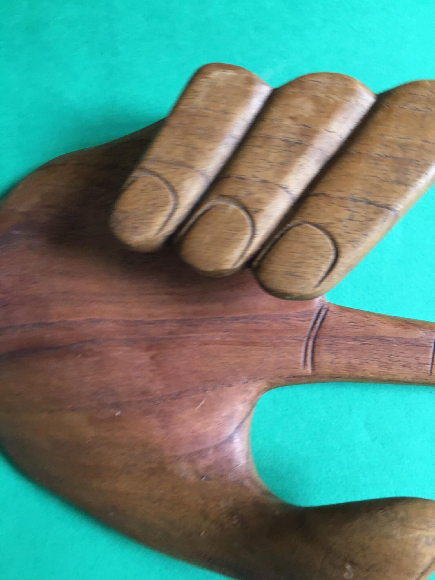 Hand carved in wood