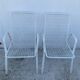 Lot de deux chaises en metal