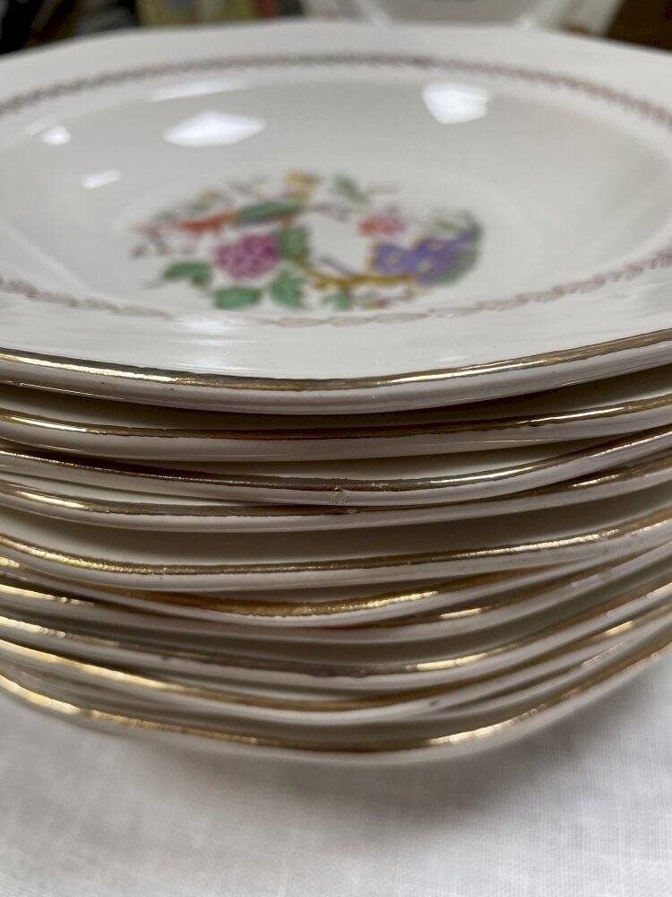 12 deep plates Digoin & Sarreguemines Nanteuil