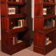 pair of Globe Wernicke London bookcases known as waterfall in mahogany circa