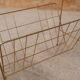 Vintage gold metal magazine rack